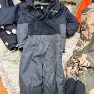 Columbia Youth Black and Gray Outerwear Set
